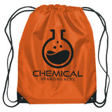 Budget Custom Drawstring Bag w/ Reinforced Corners - 14