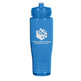Translucent Squeezable Custom Water Bottle - 28 oz.