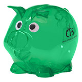 Mini Plastic Promotional Piggy Bank - view 3
