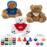 Plush Bear Stuffed Animal w/ Custom Shirt - 8.5