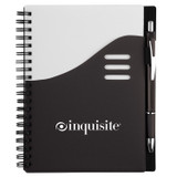 Color Wave Custom Notebook w/ Pen - 5.5