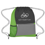 Color Block Custom Drawstring Backpack - 14