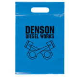 Die Cut Handle Promotional Plastic Bag - 9.5"w x 14"h