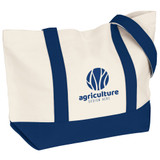 Classic Custom Boat Tote w/ Snap Closure - 20"w x 13"h x 6"d