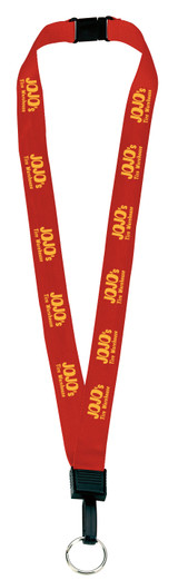 Breakaway Promotional Lanyard w/ Key Ring - .75"w