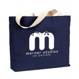 Bayside Cotton Custom Jumbo Tote - 20