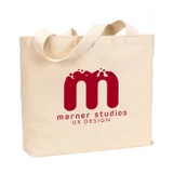 Bayside Cotton Custom Jumbo Tote - 20