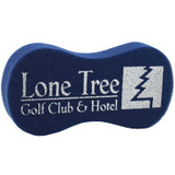 Peanut Shaped Car Wash Promotional Sponge 8"w x 4"h x 1.5"d