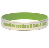 Silver Custom Silicone Wristband - view 6
