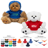 Plush Big Paw Teddy Bear w/ Custom Shirt - 6