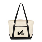Cotton Canvas Logo Tote Bags - 20.5