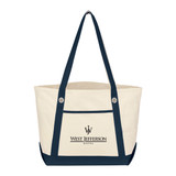 Cotton Canvas Logo Tote Bags - 20.5