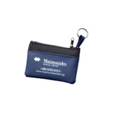 Single Pocket Zippered Custom Coin Pouch - 4.375"w x 3"h