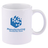 Classic Ceramic Custom Coffee Mug - 11 oz.