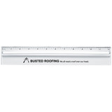 Customized Plastic Ruler w/ Magnifier - 12