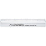 Customized Plastic Ruler w/ Magnifier - 12