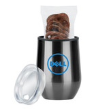 Stemless Lined Custom Wine Tumbler w/ Chocolate Covered Pretzels - view 1