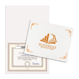 Linen Custom Logo Certificate Folder - 11.75