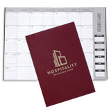 Leatherette Custom Monthly Desk Planner - 7
