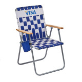Retro Webbing Custom Folding Chair - view 4