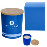 Scented Custom Soy Candle w/ Bamboo Lid - view 3