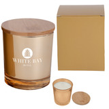Scented Custom Soy Candle w/ Bamboo Lid - view 8
