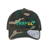 Women's Logo Garment-Washed Fashion Print Cap