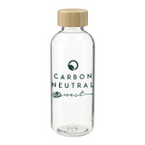 Sona RPET Reusable Logo Bottle w/ Bamboo Lid - 22 oz.