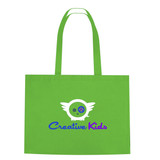 Non-Woven Promotional Shopper Tote w/ Hook & Loop Closure - view 5