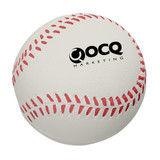 Baseball Shaped Custom Logo Stress Ball