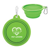 Collapsible Custom Logo Pet Bowl w/ Carabiner - view 5