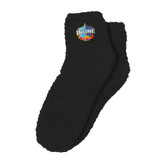 Promotional Fuzzy Socks w/ Woven Patch - view 2