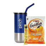 Custom Tumbler w/ Straw Combo - Goldfish & Iced Tea Mix - view 3