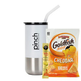 Custom Tumbler w/ Straw Combo - Goldfish & Iced Tea Mix - view 4