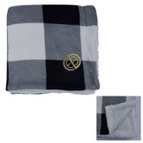Buffalo Plaid Custom Logo Sherpa Blanket - 60