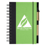 Eco-Inspired Custom Printed Spiral Notebook w/ Pen - view 5