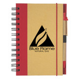 Eco-Inspired Custom Printed Spiral Notebook w/ Pen - view 9