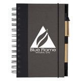 Eco-Inspired Custom Printed Spiral Notebook w/ Pen - view 3