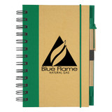 Eco-Inspired Custom Printed Spiral Notebook w/ Pen - view 8