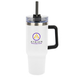 Intrepid Stainless Steel Logo Tumbler w/ Handle - 40 oz. - view 6