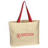 Natural Cotton Canvas Custom Tote Bag - 16