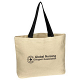 Natural Cotton Canvas Custom Tote Bag - 16