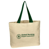 Natural Cotton Canvas Custom Tote Bag - 16