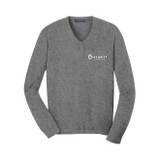 Port Authority® Fine-Gauge V-Neck Custom Sweater - view 1