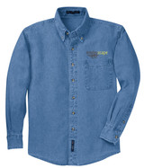 Port Authority® Long Sleeve Denim Logo Shirt - view 1
