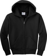 Port & Company® Full Zip Custom Hooded Sweatshirt - Youth - Colors - view 10