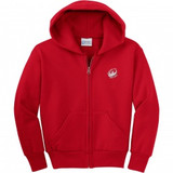 Port & Company® Full Zip Custom Hooded Sweatshirt - Youth - Colors - view 25
