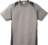 Sport-Tek® Heather Colorblock Contender Logo T-Shirt - view 2