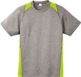 Sport-Tek® Heather Colorblock Contender Logo T-Shirt - view 4