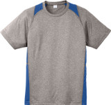 Sport-Tek® Heather Colorblock Contender Logo T-Shirt - view 7
